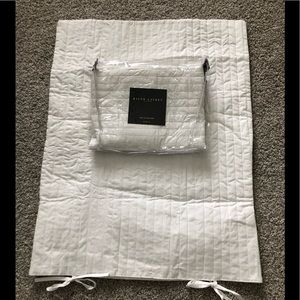 Set of 2/Ralph Lauren White Belleville Std Sham